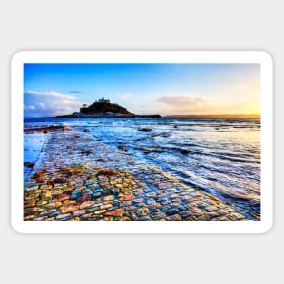 St Michael's Mount Causeway, Cornwall Sticker